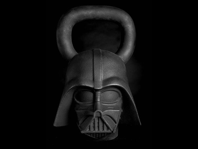 Star Wars Kettlebells - Darth Vader Front